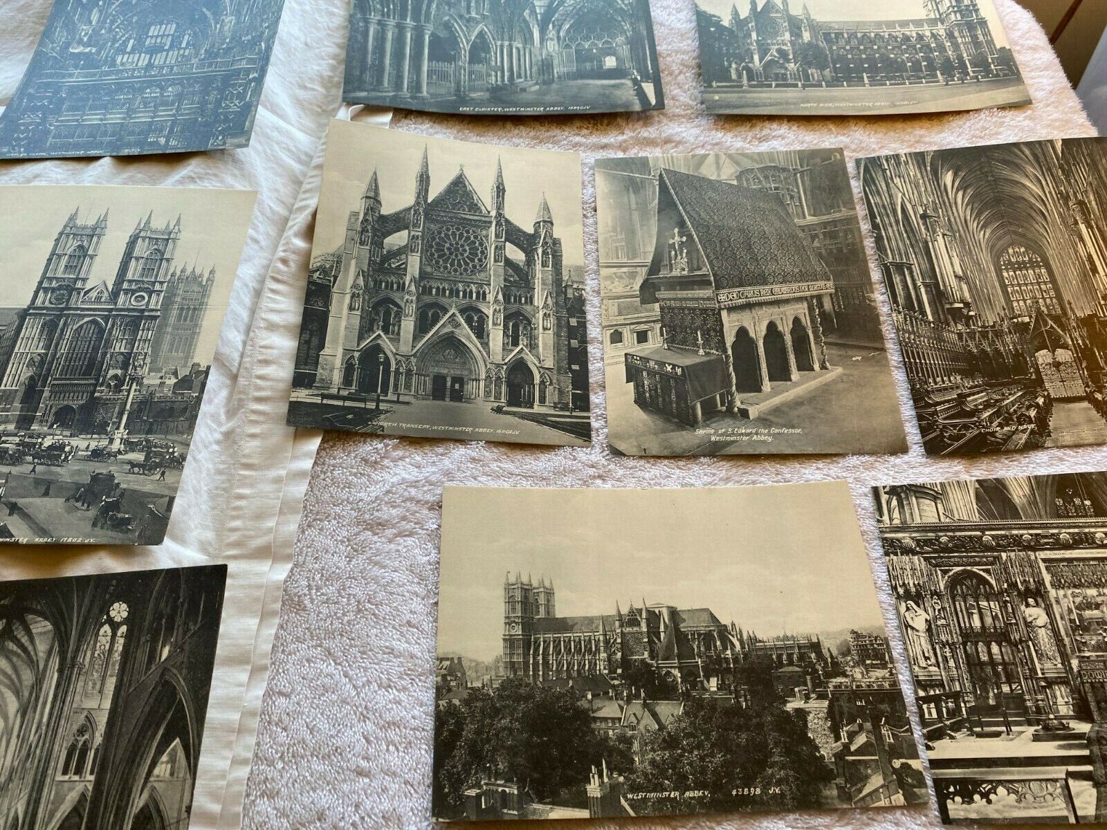Westminster Abbey Valentine\'s Series, 12 Views Complete & Original New Old Stock