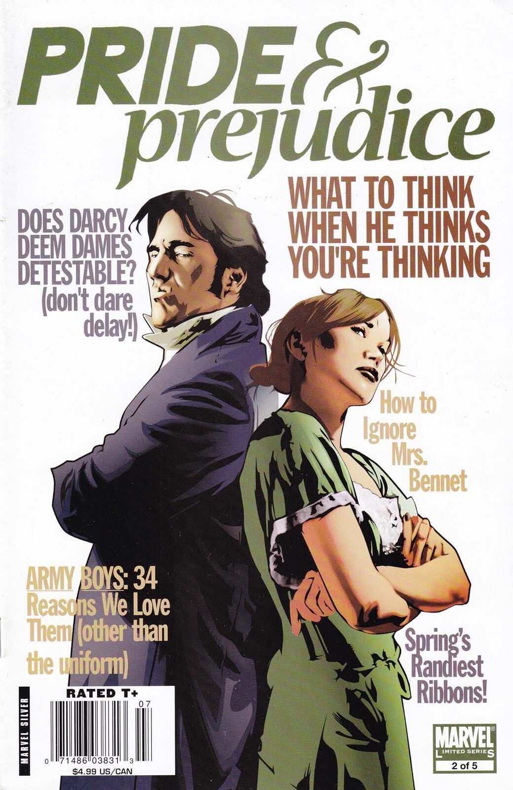 Pride And Prejudice #2 (Newsstand) FN; Marvel | Jane Austen - we combine shippin
