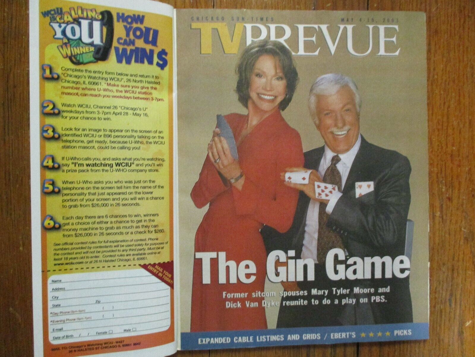 May 4-2003 Chicago TV Prevue Magaz(MARY TYLER  MOORE/DICK VAN DYKE/SHAWNEE SMITH