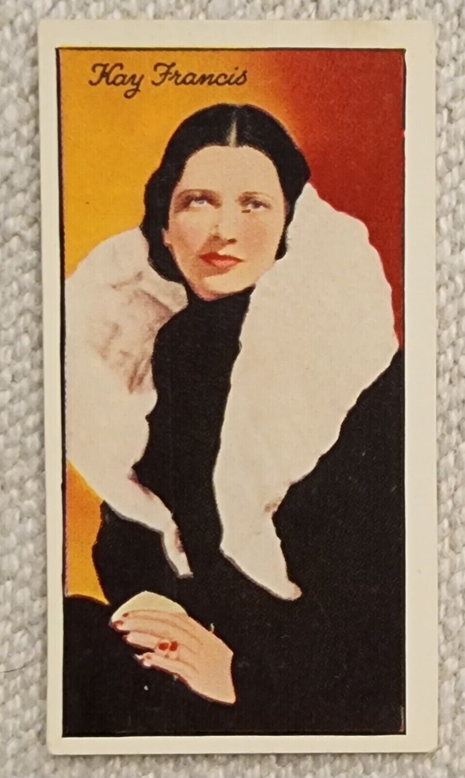 1935 Carreras Famous Film Stars #40 Kay Francis