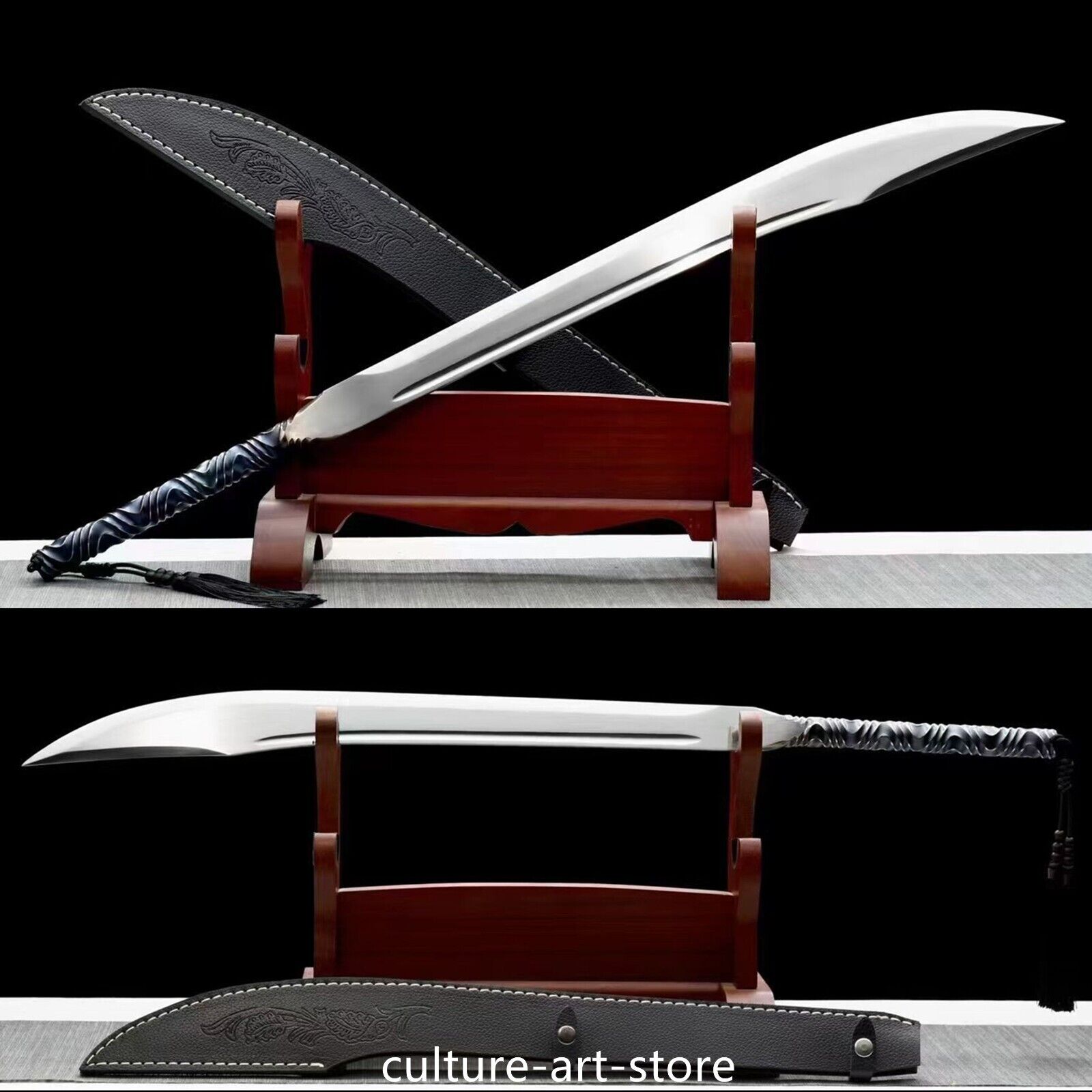 Hand Forged 1095 Steel Full Tang Dao Sword Strong Battle Sword Sharp Cut*****