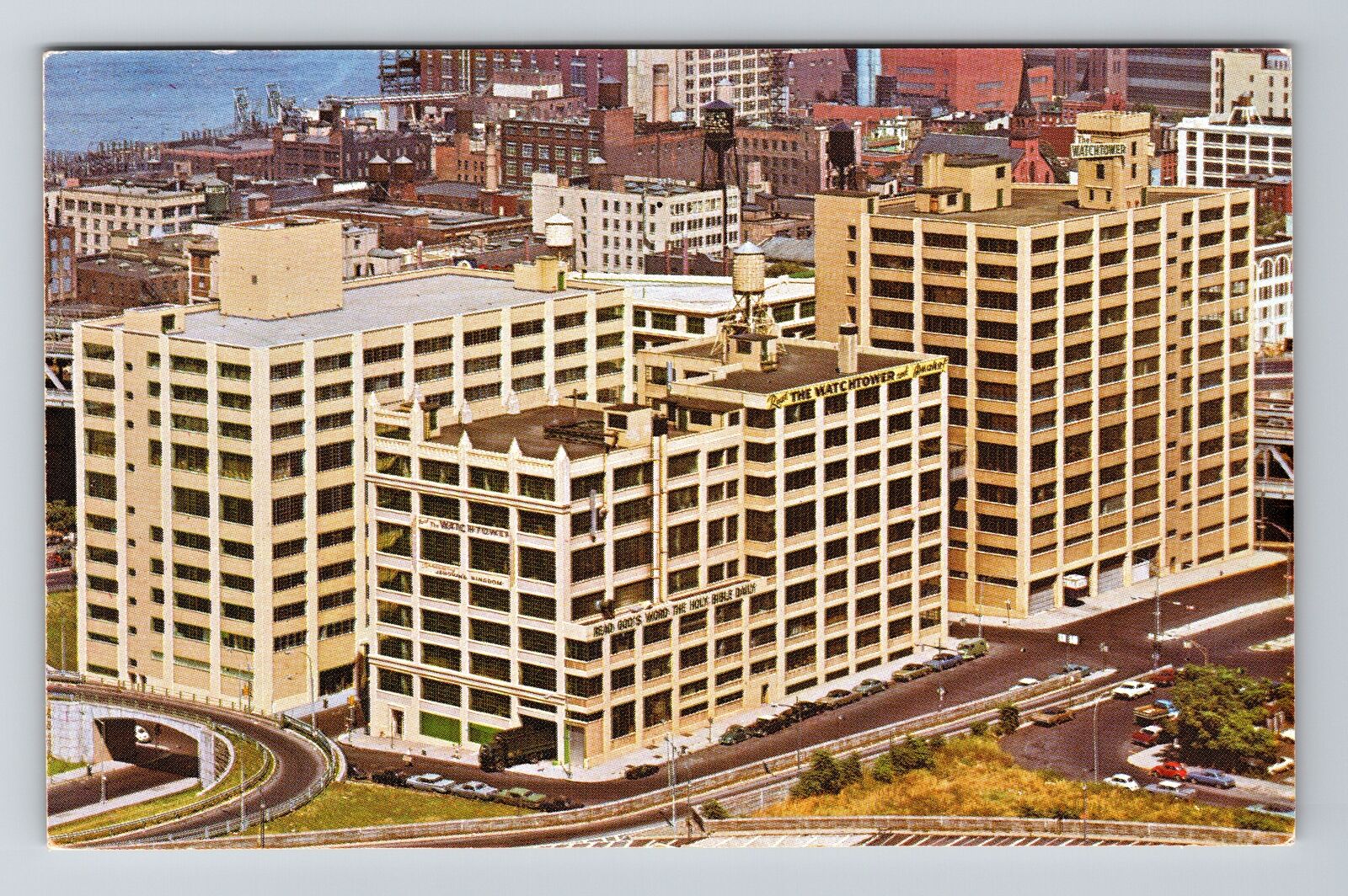 Brooklyn NY-New York, Watchtower Printing Plant, Vintage Postcard