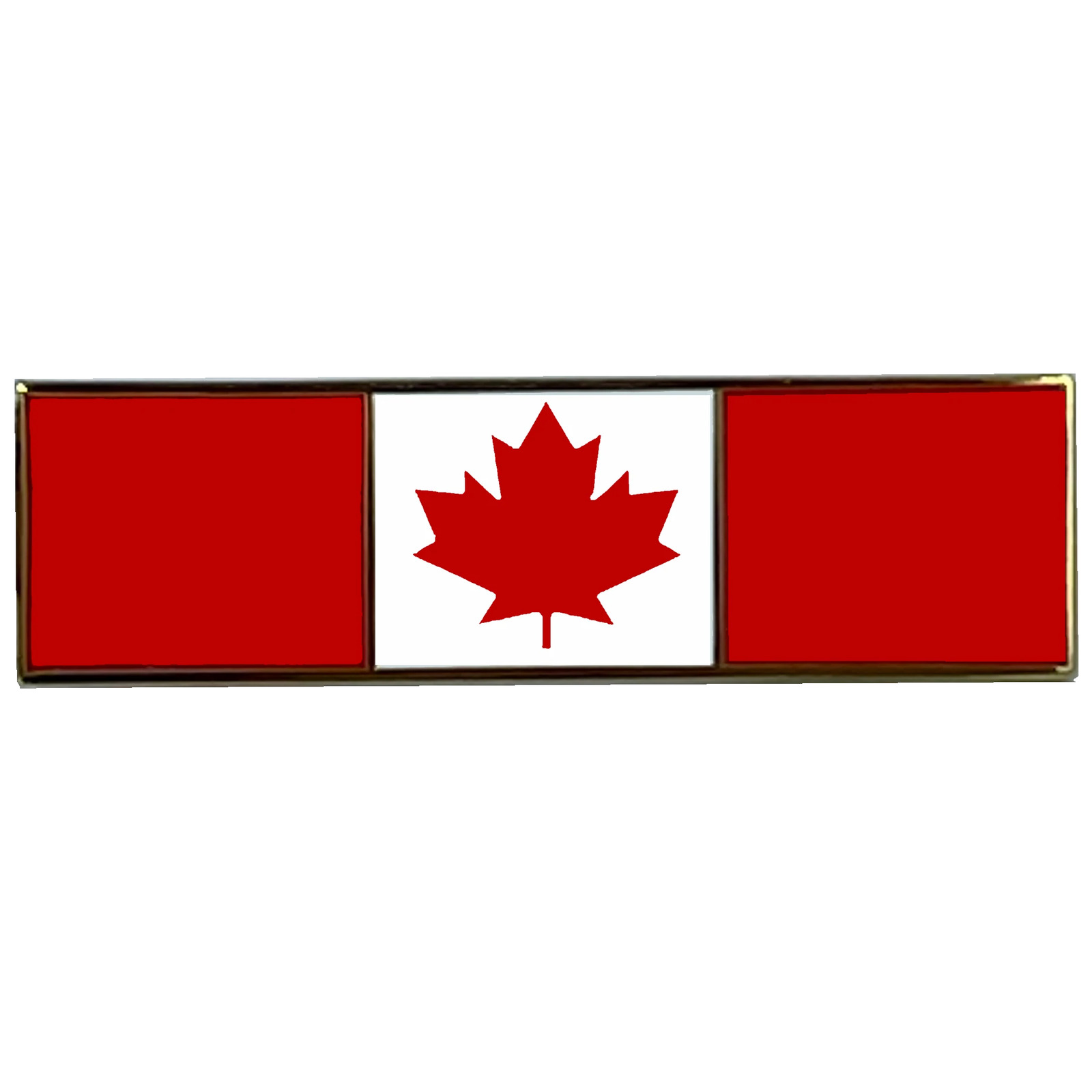 BL10-015 Canadian Flag MAPLE LEAF Merit Commendation Bar Pin Police, Military, D