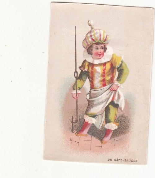 Royal Gate Keeper with Staff Colorful Hat No Advertising Vict Card c1880s