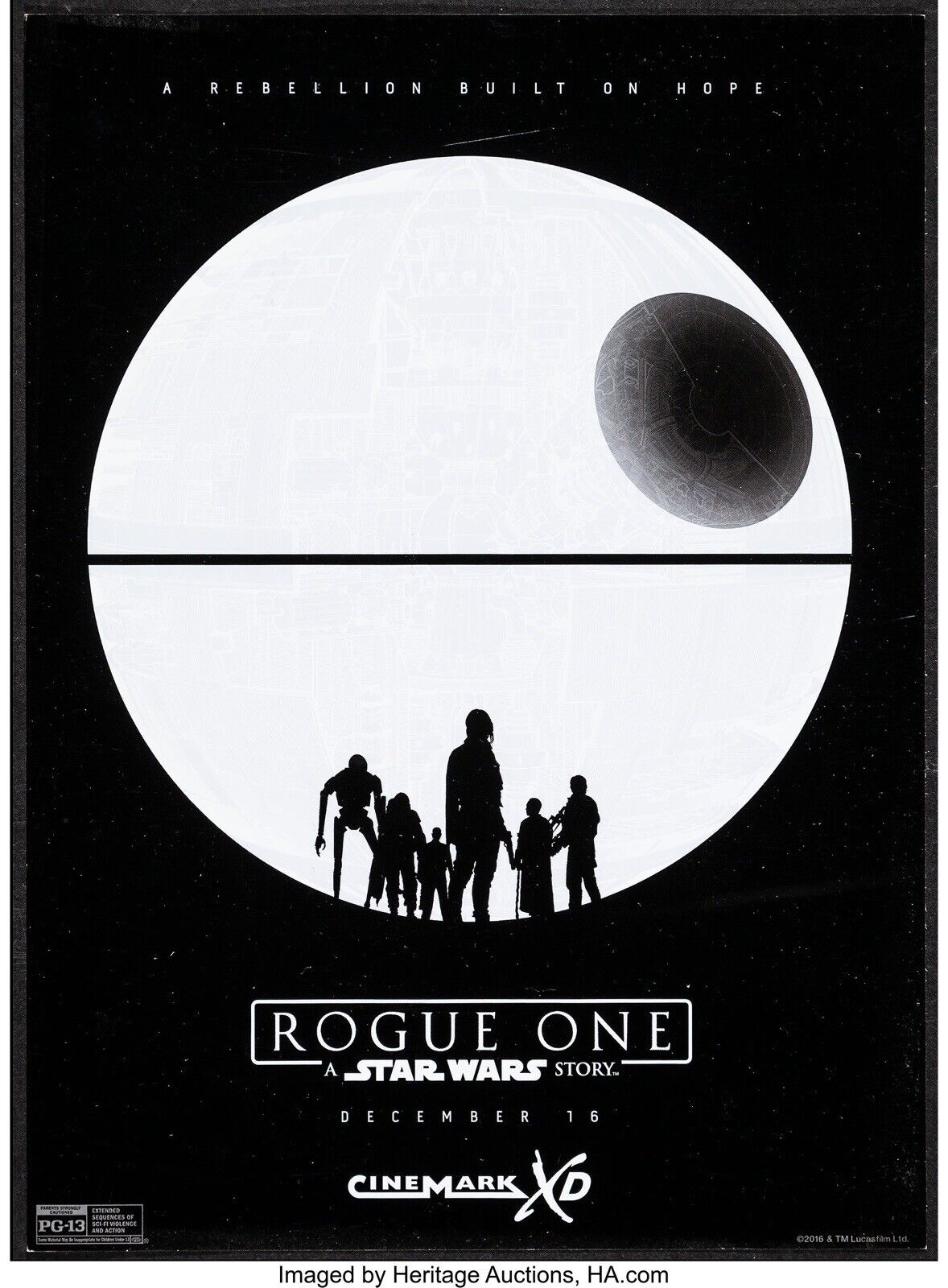 2017 Star Wars Rouge One Cinemark Movie Poster