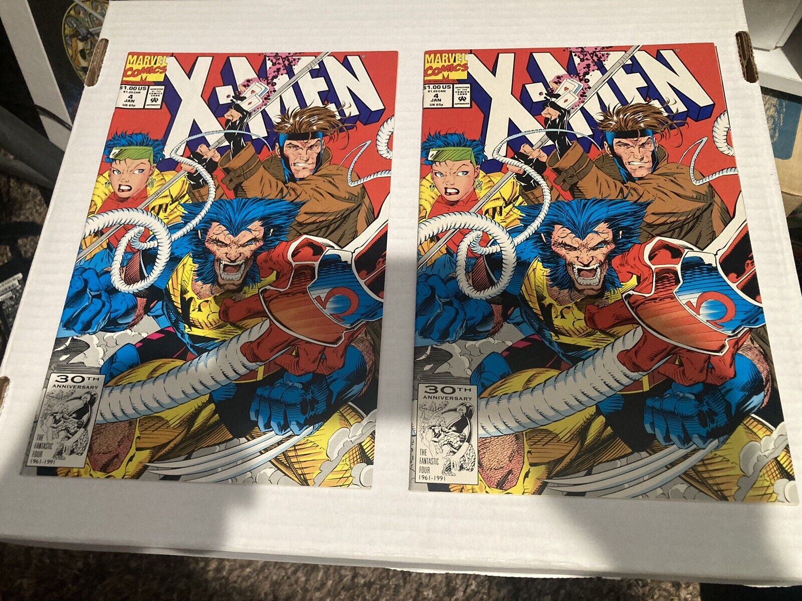 Two X-Men #4 1st Appearance Omega Red Jim Lee Cover Marvel Comics 1992