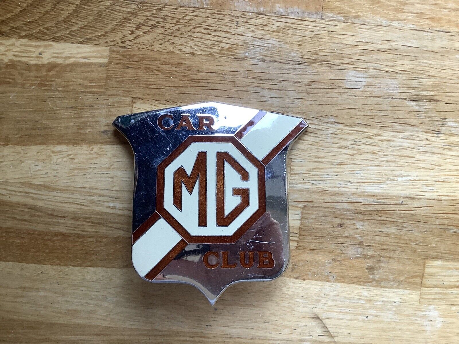MG Car Club - Early Post  War Dated -stamped J FRAY Bham -Car Badge First One