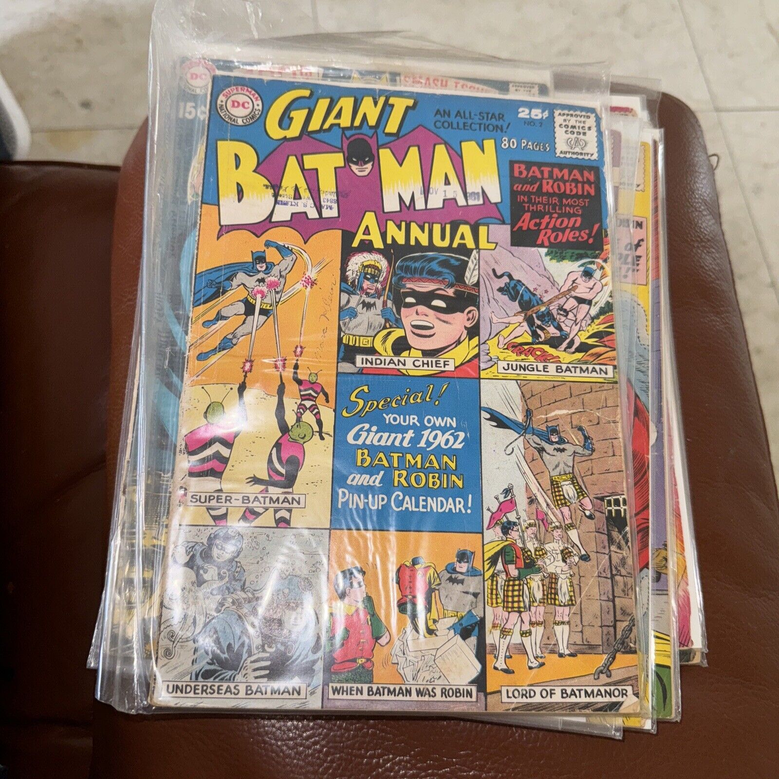 Giant Batman Annual 2 GD -- DC 80-pg. Anthology Batman Family Pin-Up 1961