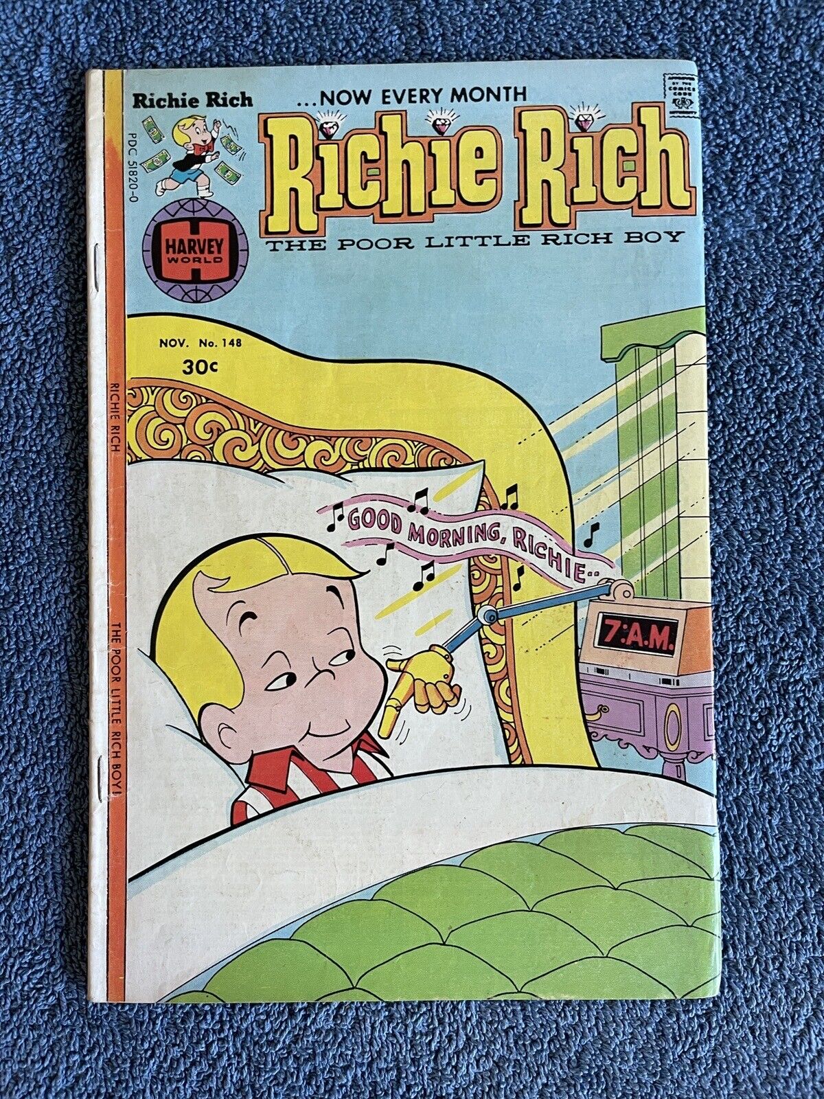 RICHIE RICH #148 (Harvey, 1976) Poor Little Rich Boy