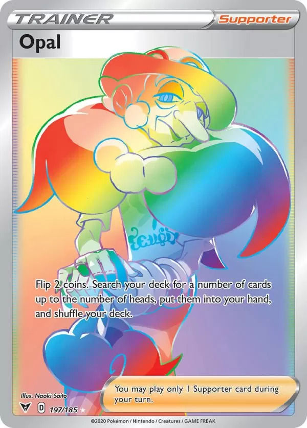 Pokemon Vivid Voltage Opal Rainbow 197/185 Near Mint English