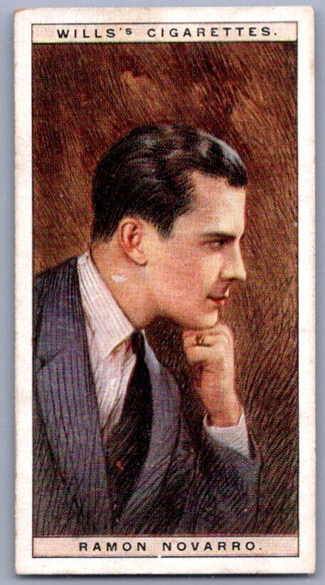 1928 Carreras Wills Cigarettes Cinema Stars 1st Series Ramon Novarro #18