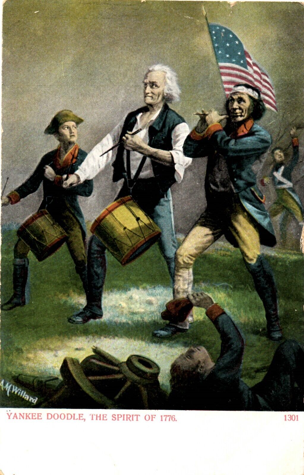 Postcard Yankee Doodle The Spirit of 1776 1014