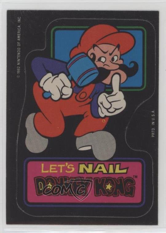 1982 Topps Donkey Kong Let's Nail Donkey Kong d8k