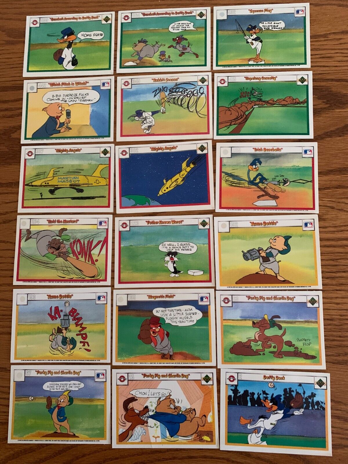 Lot Of 18 1990 Upper Deck Looney Tunes All-star Cards