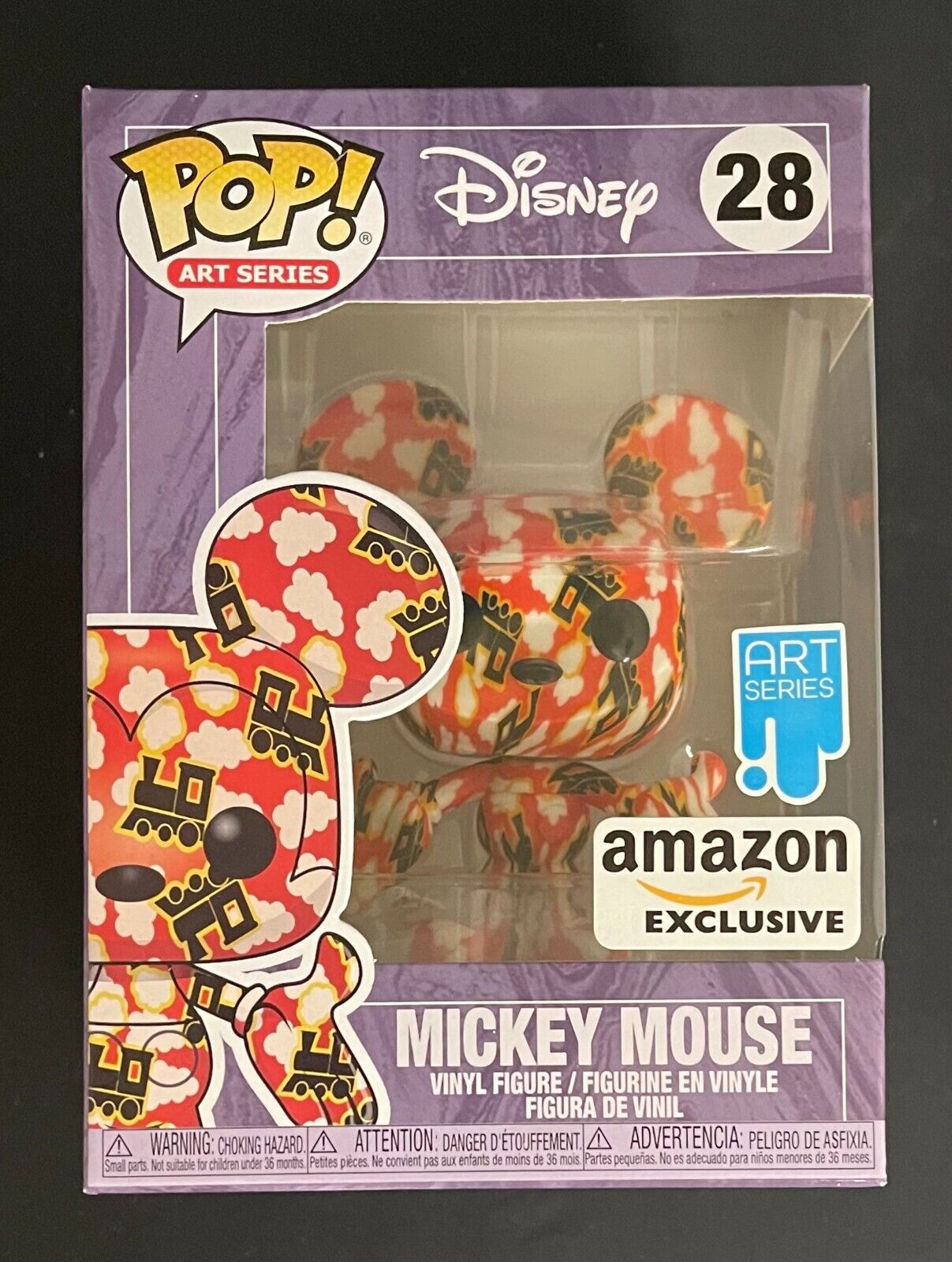 Funko Pop Disney Amazon Exclusive Art Series Mickey Mouse #28