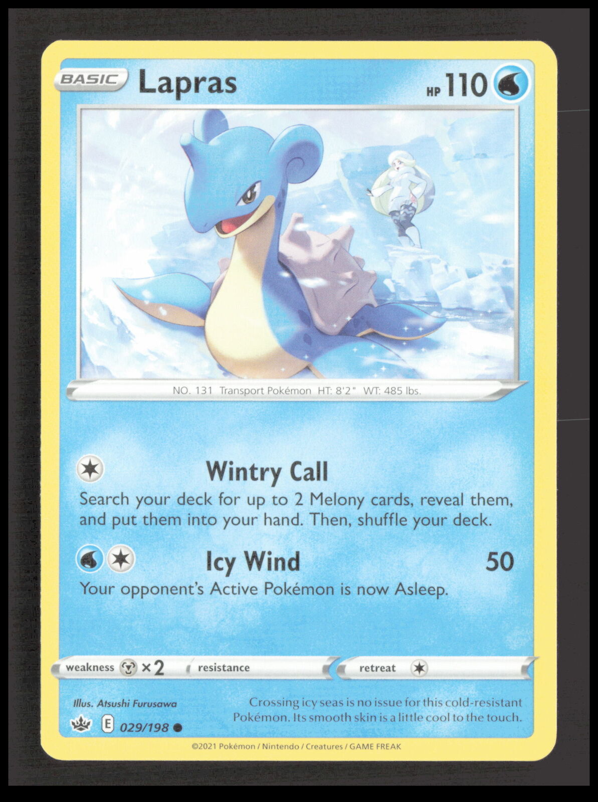 Lapras 029/198 Common SWSH06: Chilling Reign Pokemon tcg Card CB-1-2-B-28