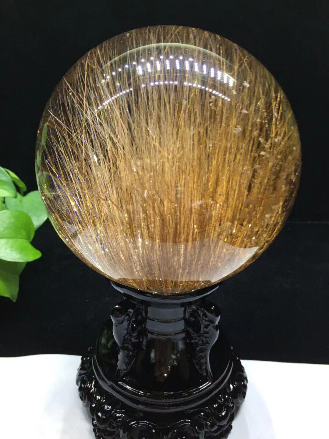 6.95LB AAAAA+ Top Natural Rutile crystal Quartz Sphere Crystal Ball Reiki gems