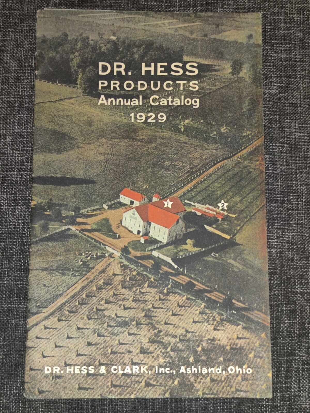 1929 Dr. Hess Products Annual Catalog Ashland OH Farming Hogs Cows Sheep Poultry