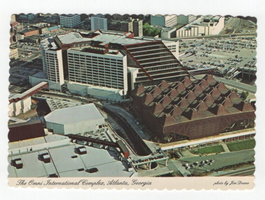 The Omni International Aerial View Vintage Postcard Unposted
