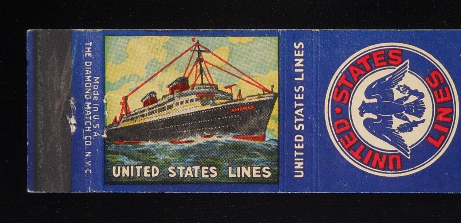 1940s SS America Ocean Liner United States Lines Launched 1939 Newport News VA