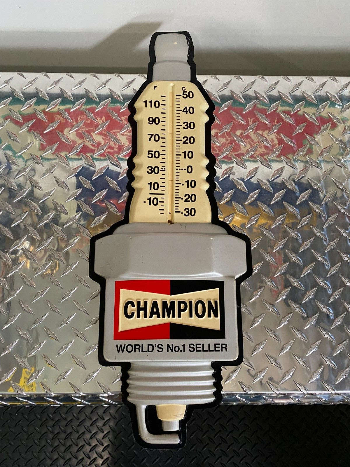 Vintage Champion Spark plug thermometer