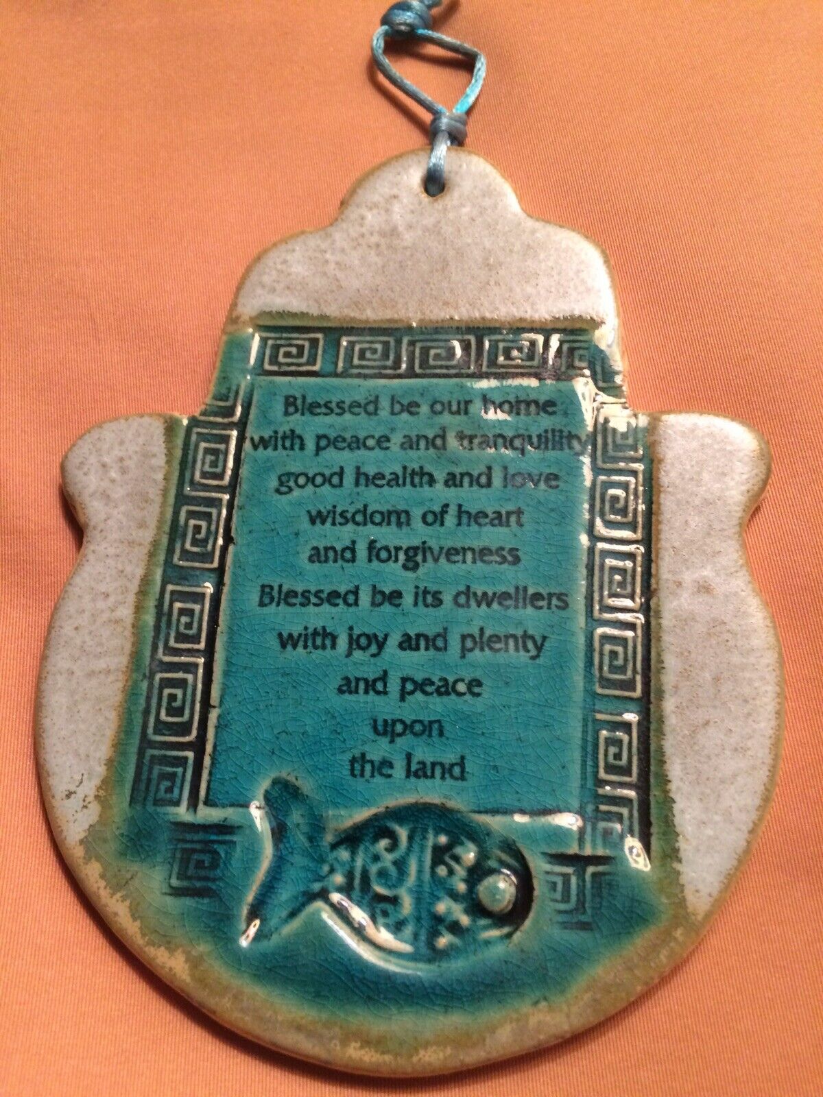 Blessing for the home HAMSA wall hanging amulet for home decor & good luck