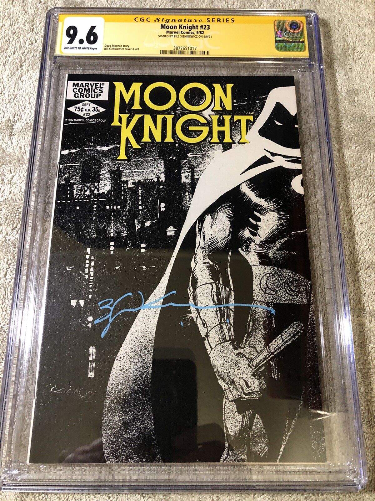 Moon Knight 23 CGC SS 9.6 Bill Sienkiewicz Auto Iconic Cover 9/1982 WOW