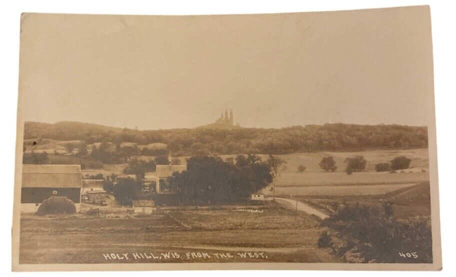 RPPC of Holy Hill, Wis. From the West. (405).