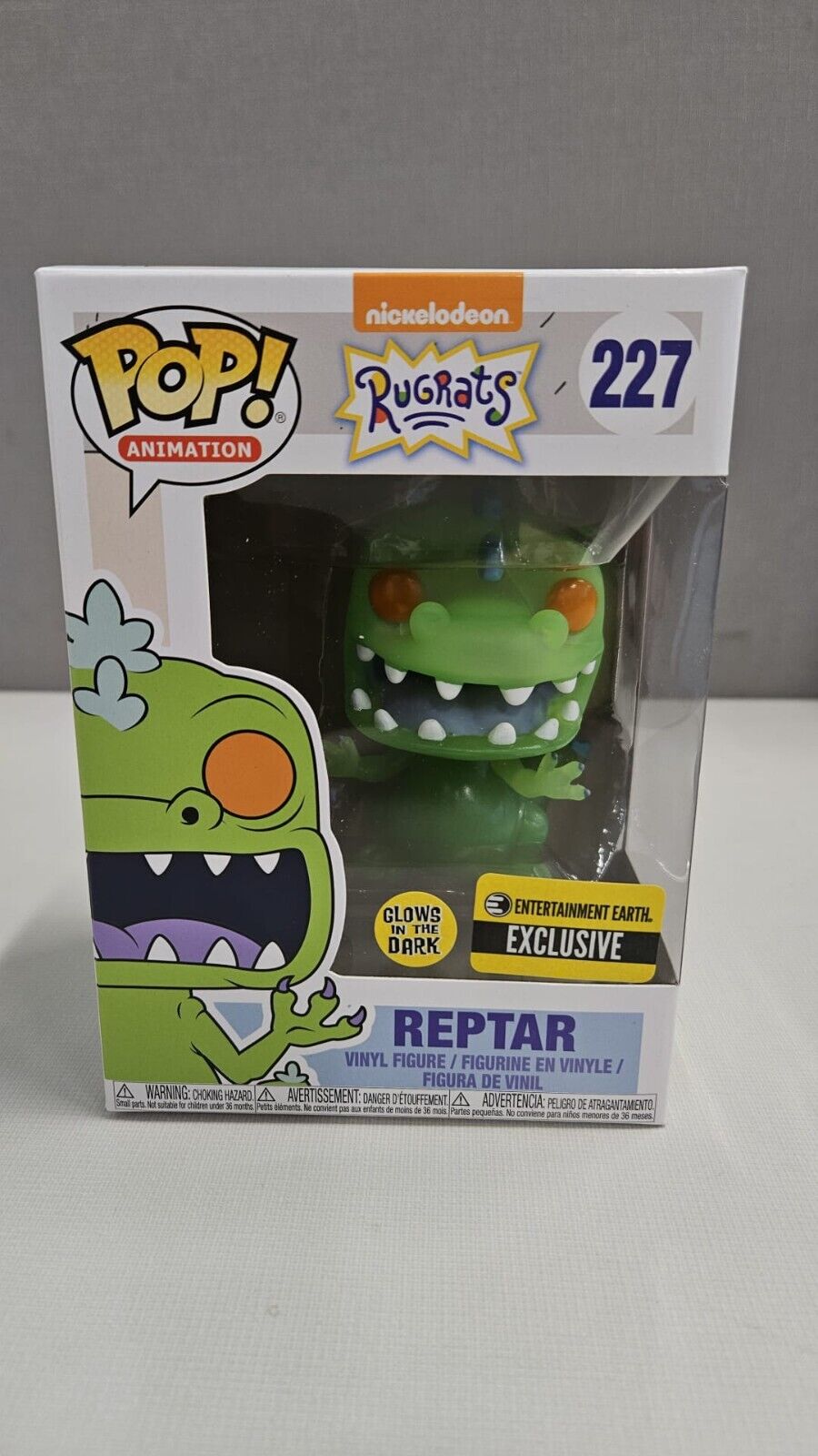 Funko POP Animation: Rugrats - Reptar Exclusive Glow in the dark #227 (NEW)