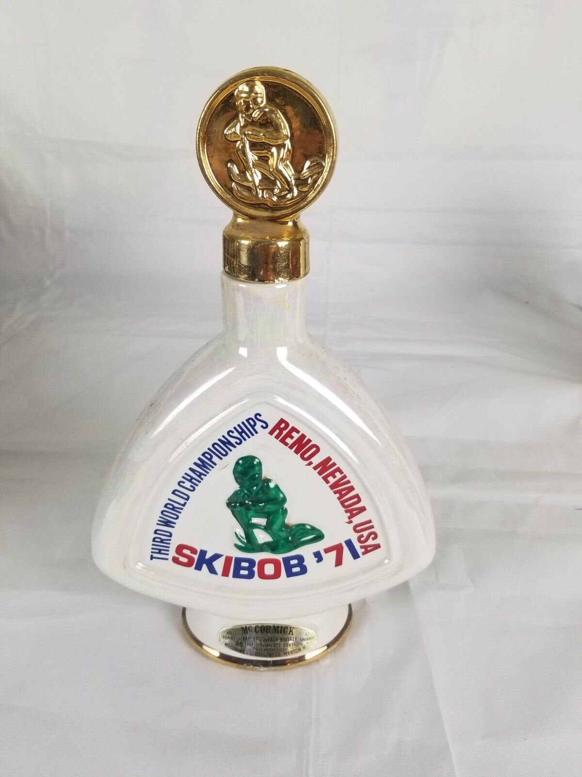 Skibob '71 Third World ChampiomShips Whiskey Bottle