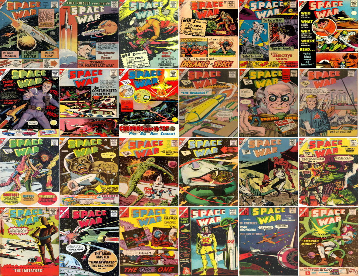 1959 - 1964 Space War Comic Book Package - 27 eBooks on CD