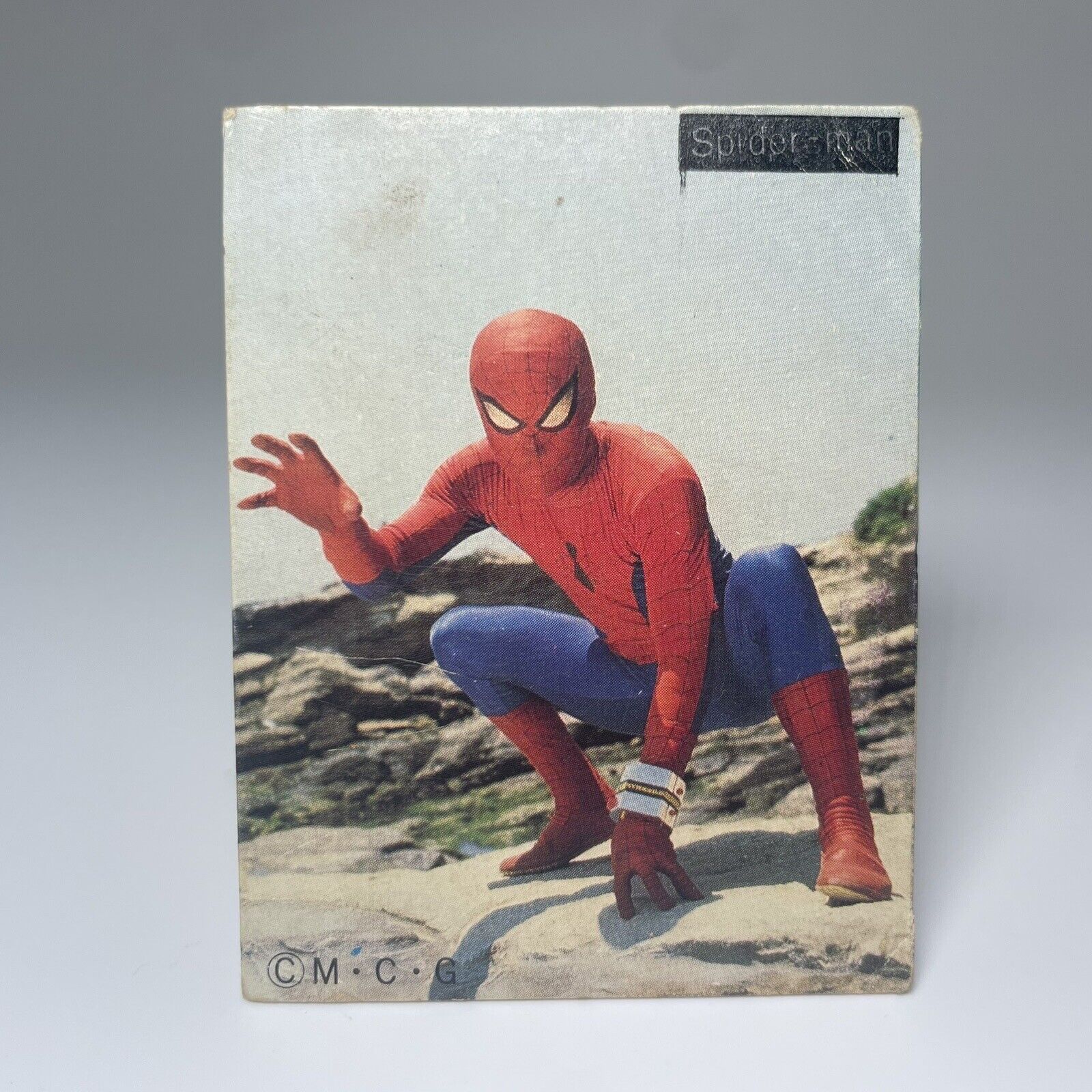 Vintage 1978 Super Rare Spider Man Menko Trading cards Japan AMADA  #27