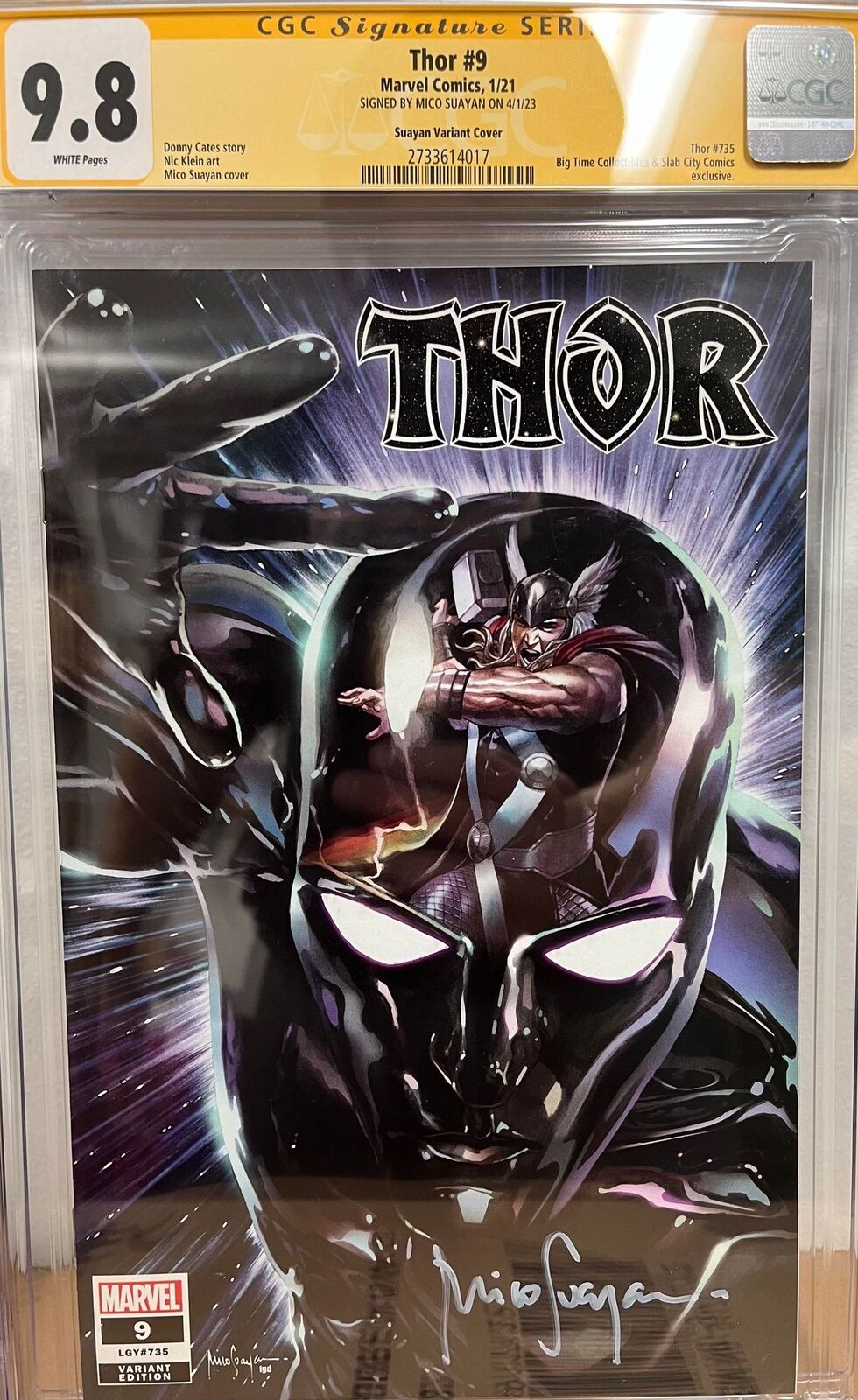 CGC 9.8 Signature Series Thor #9 Signed by Mico Suayan - Suayan Variant Cover