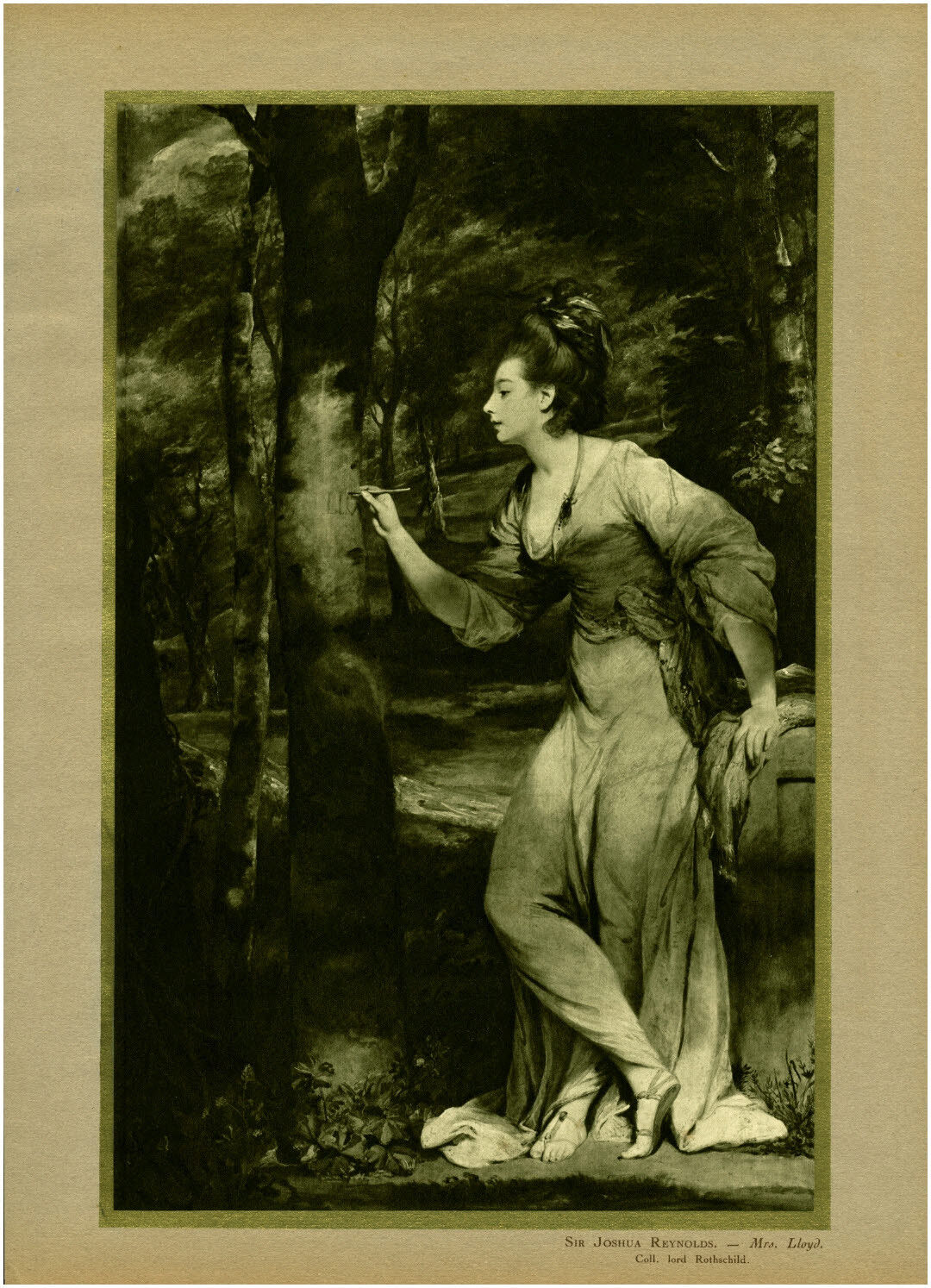 1938 Sir Joshua Reynolds Mrs Lloyd Magazine Advertisement