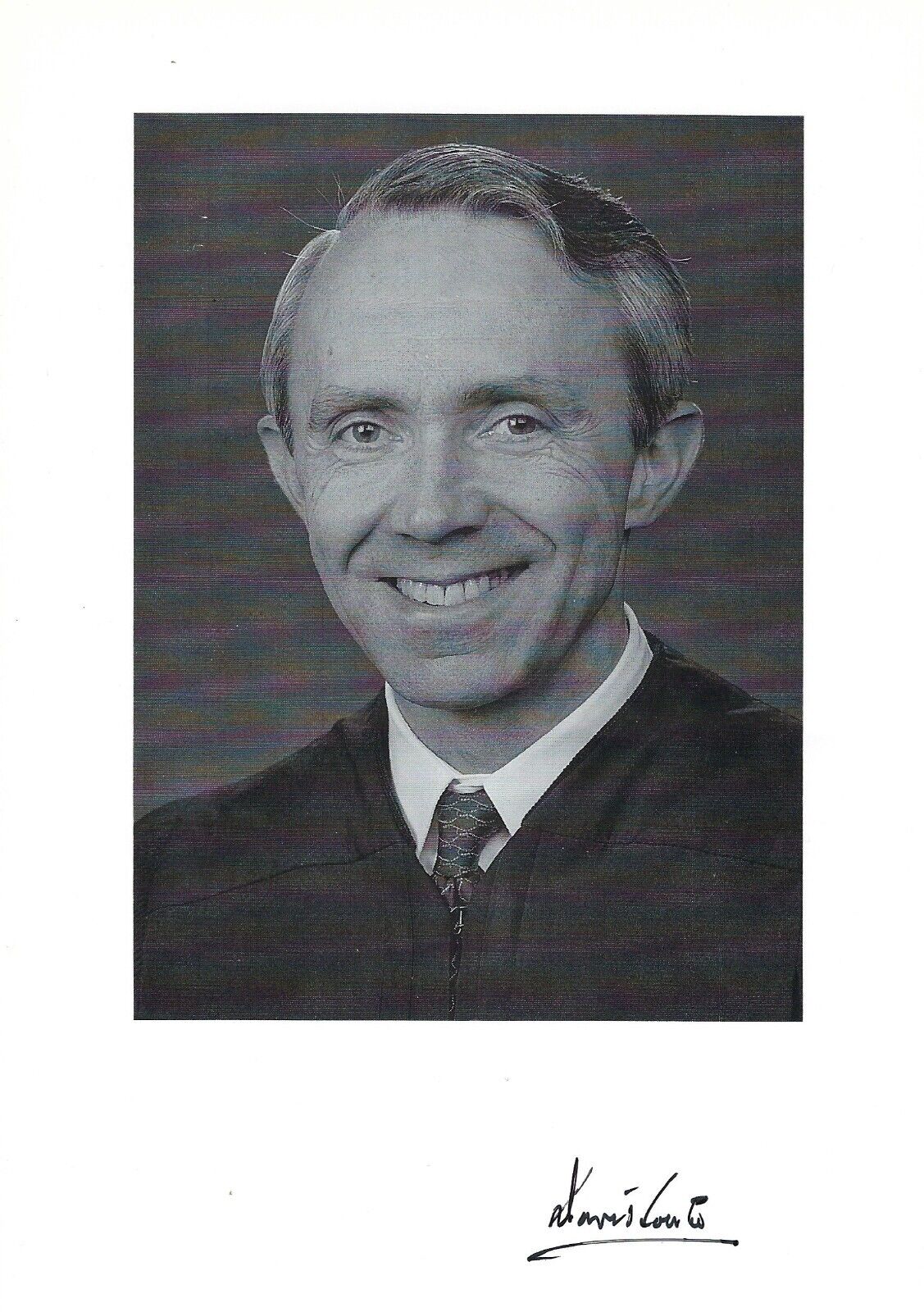 Supreme Court Justice David Souter Signed 6 x 9 B&W Photo with COA