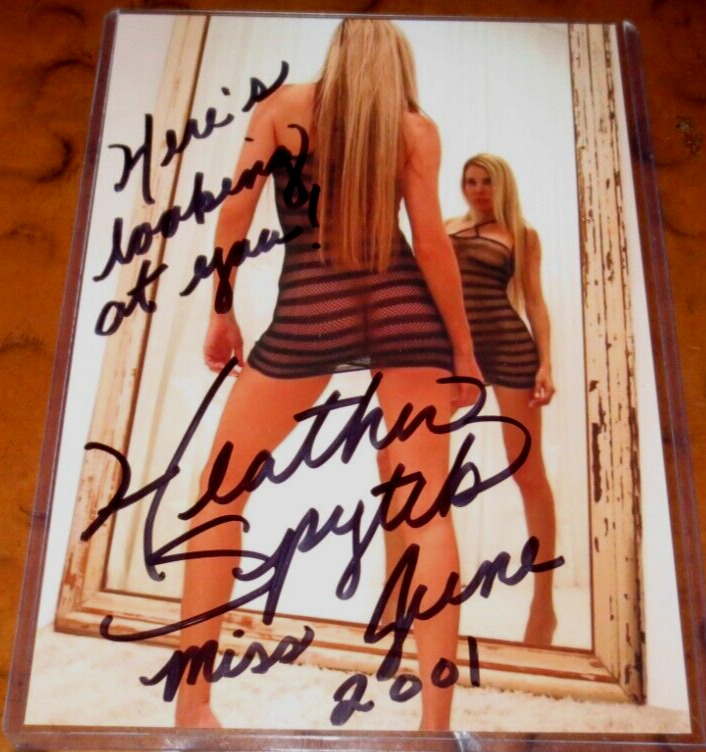 Heather Spytek Playboy Playmate of Month June 2001 signed autographed photo