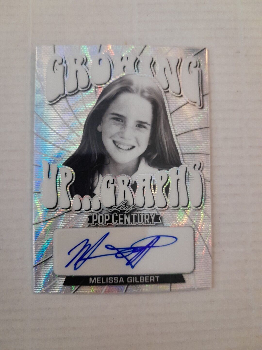 Melissa Gilbert /25 Silver Wave GUG Autograph Card 2022 Leaf Pop Century