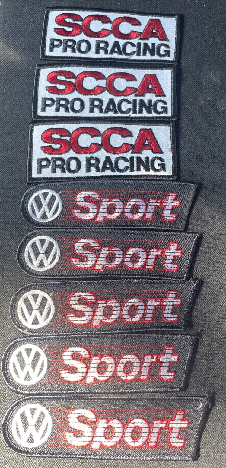 NEW SCCA PRO RACING 3 Embroidered Patches And 5 VW Sport Patches