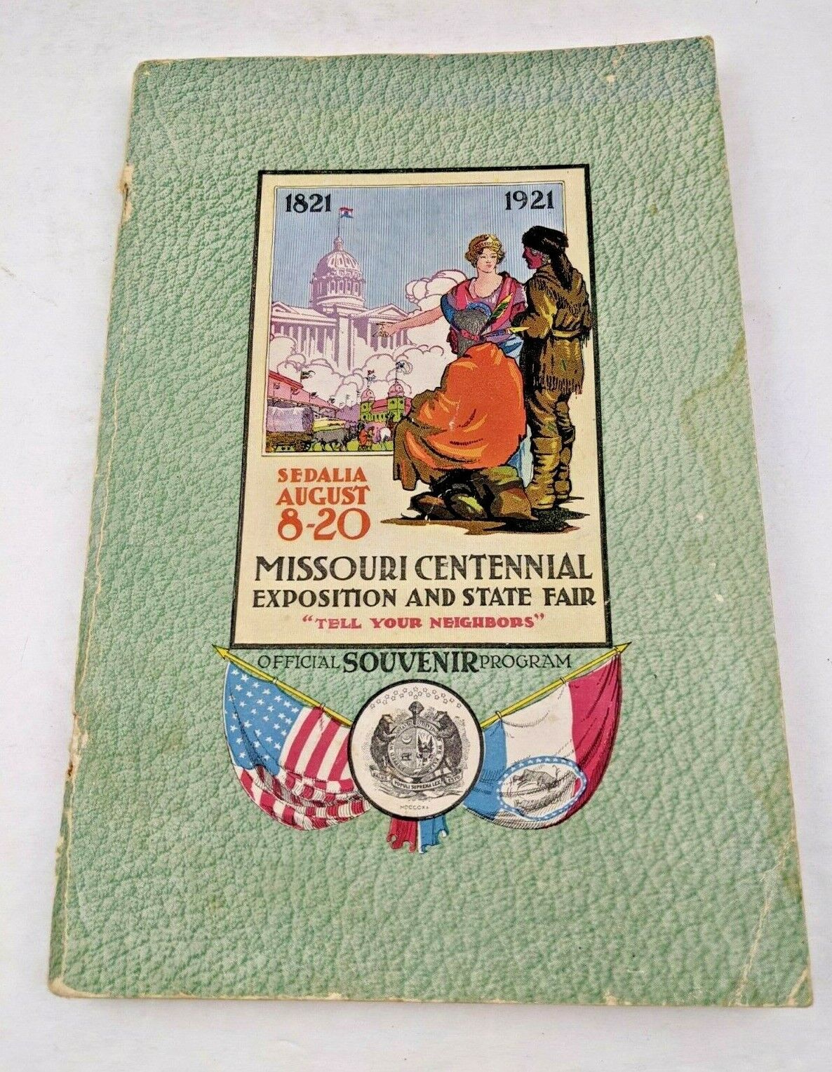 RARE 1921 MISSOURI CENTENNIAL EXPOSITION STATE FAIR SEDALIA SOUVENIR PROGRAM