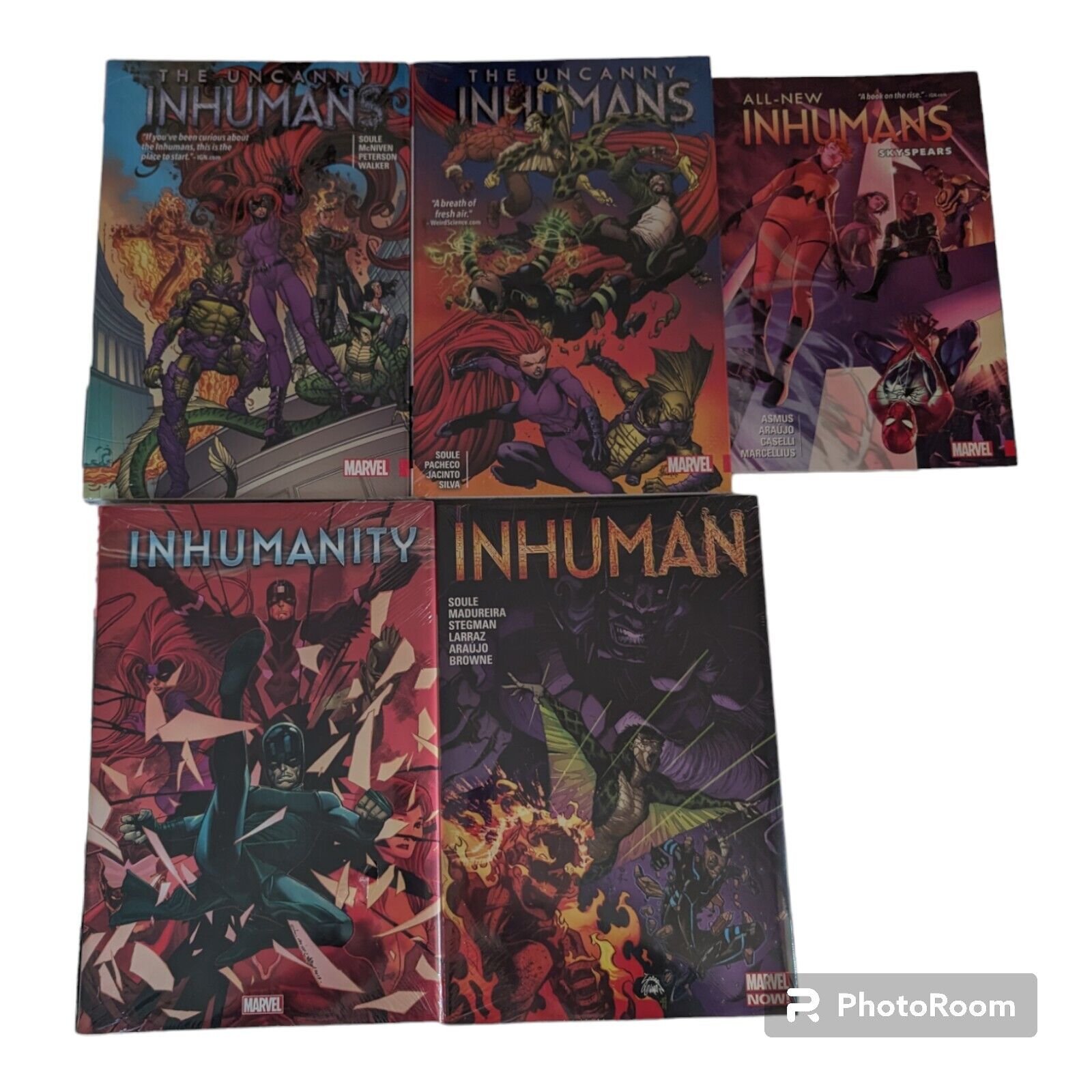 Uncanny Inhumans Vol. 1 & 2 Inhumanity Inhuman Hardcover OHC All New Vol. 2 TPB