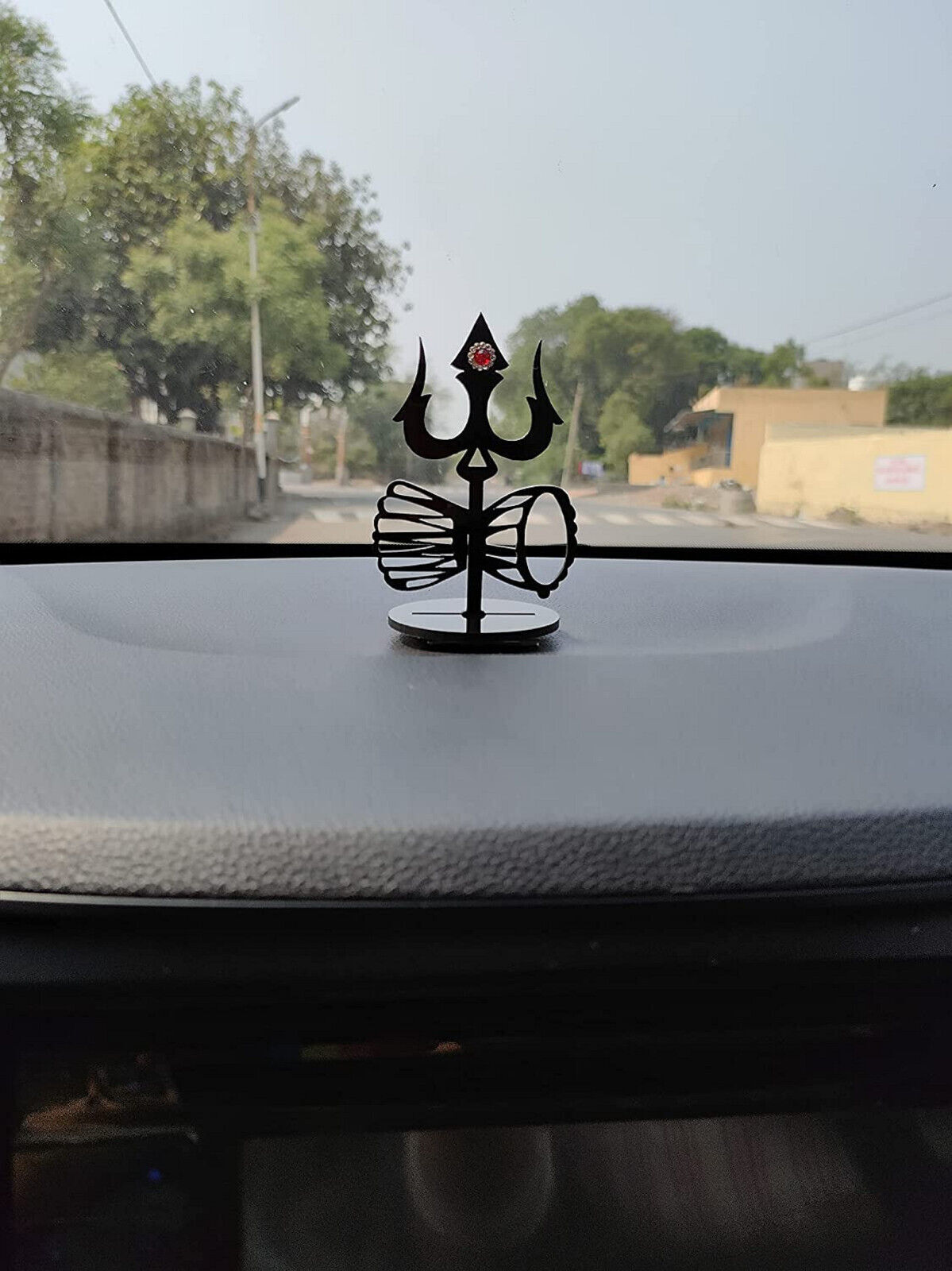 Indian traditional Mahadev Trishul Statue for Car Dashboard and home decor