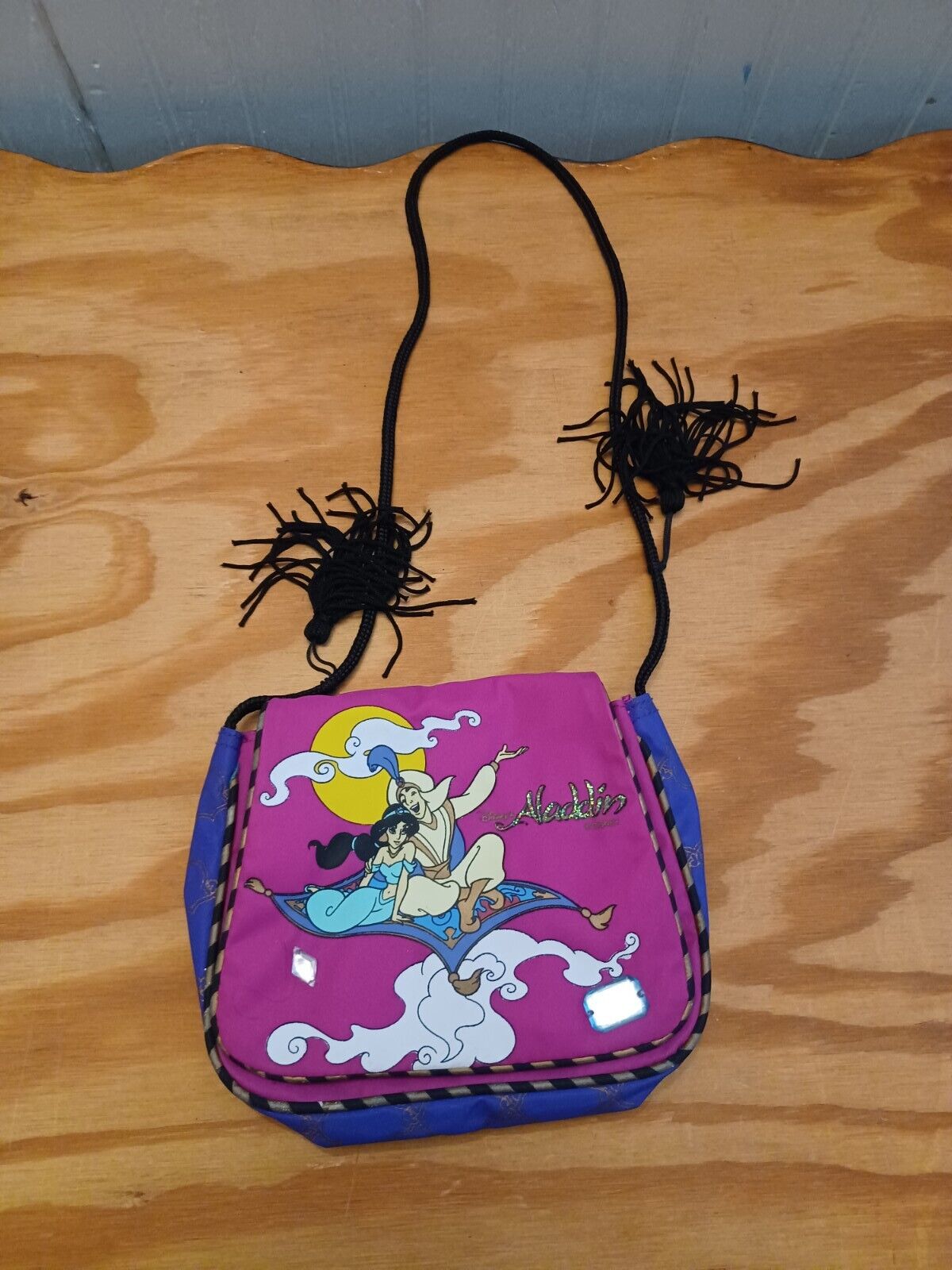 Vintage Disney Aladdin And Jasmine  Purse Bag  Magic Carpet 90s Crossbody Vtg 