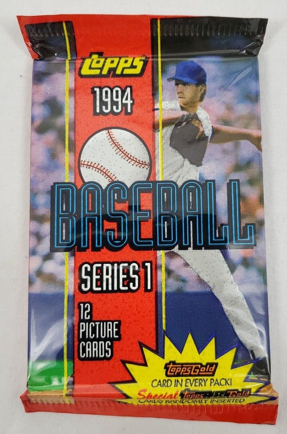 Topps ~ 1994 Series 1 - Baseball Cards Pack 12 Cards - Unopened - 007