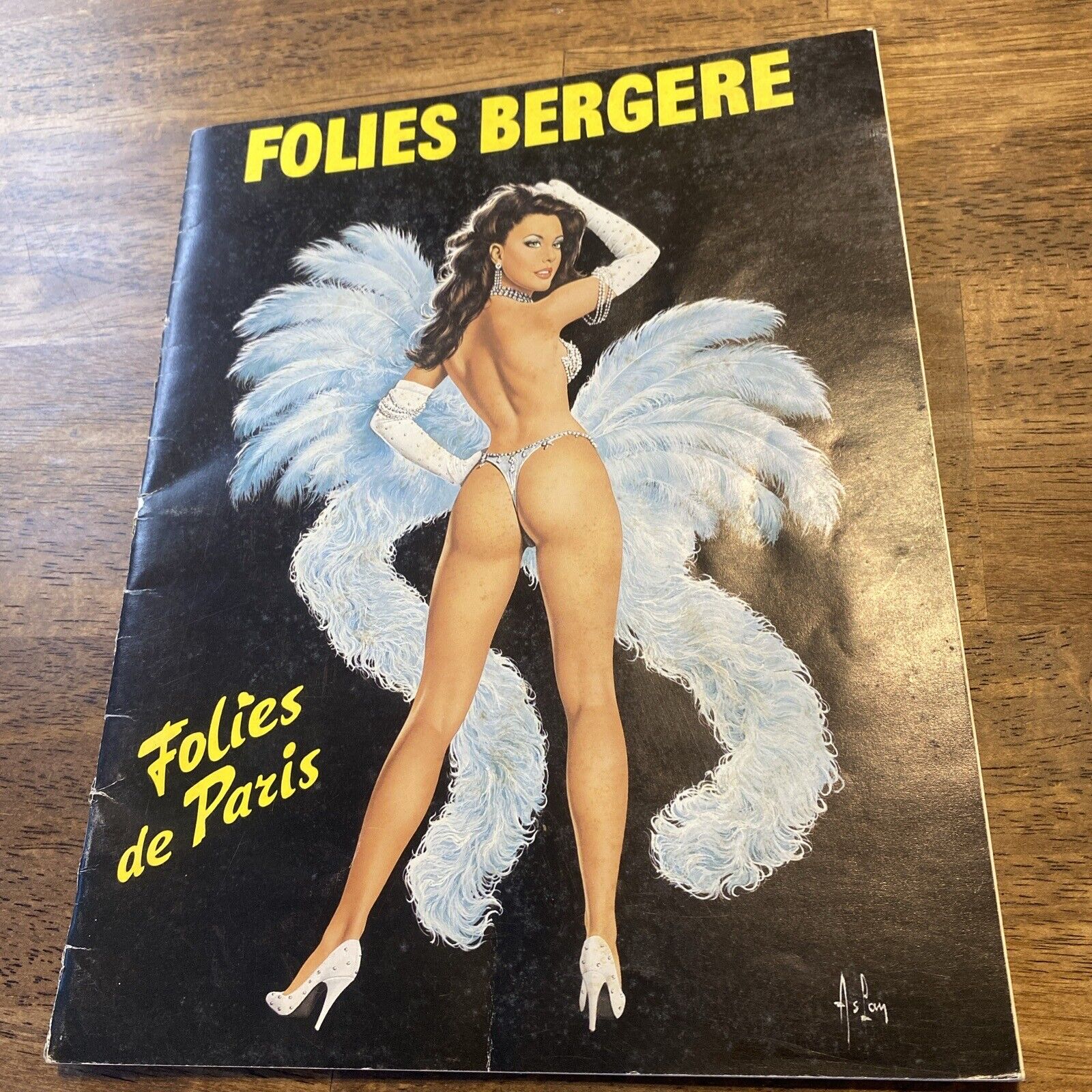 Vintage Showgirl Advertising Booklet Program Folies Bergere Paris