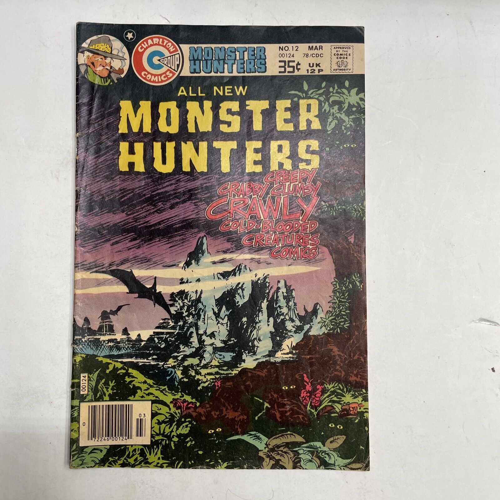 Vtg  1978  Monster Hunters #12 Charlton Comics Bronze Horror Carlos Vila