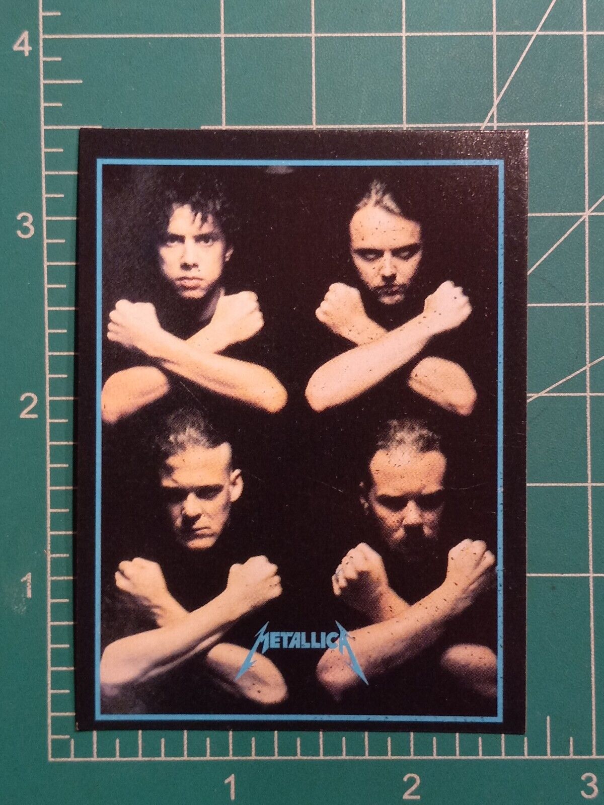 1994 Argentina ULTRA FIGUS Rock MUSIC  Card METALLICA GROUP BAND JAMES LARS X X