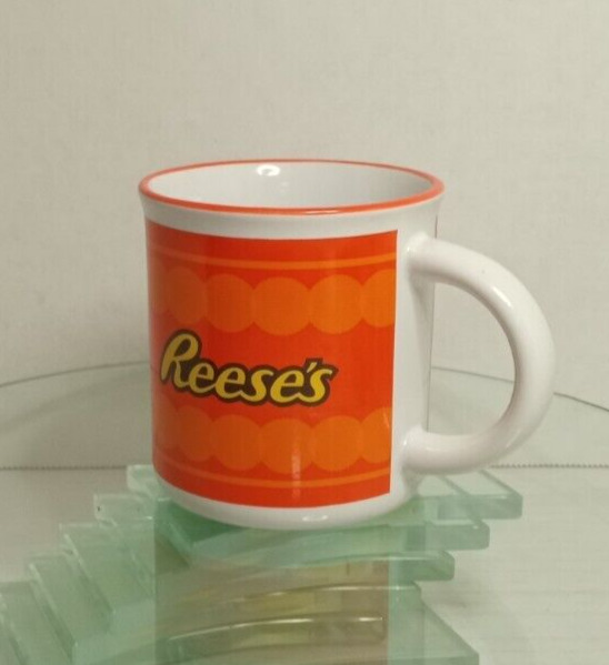 Reese's Coffee Mug Collectible Coffee Cup Orange White