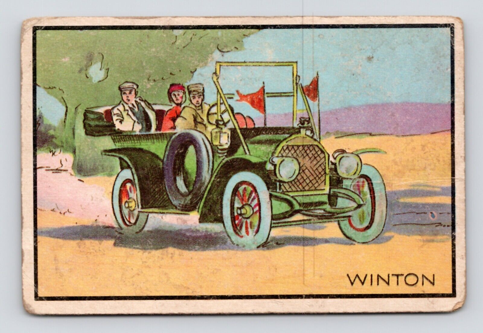 Vintage 3D 1953 Winton Antique Autos Bowman Card No. 33