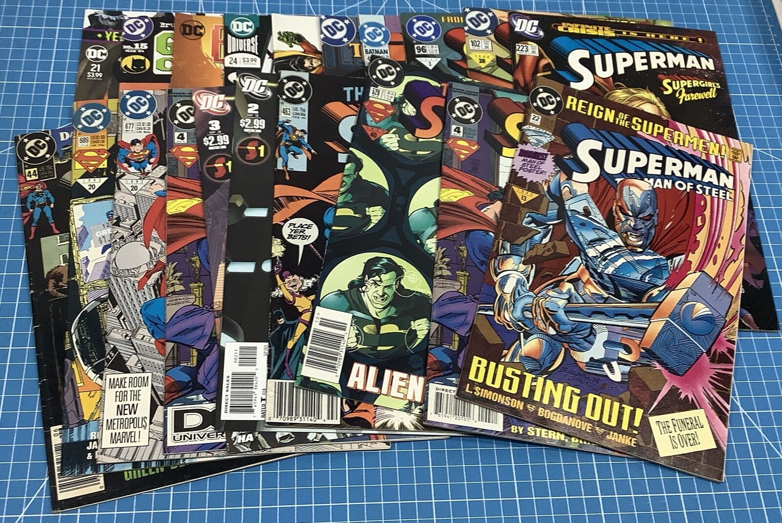 Vintage & Modern DC Comics Mixed Lot Of 20, Superman / Batman - Bagged / Boarded