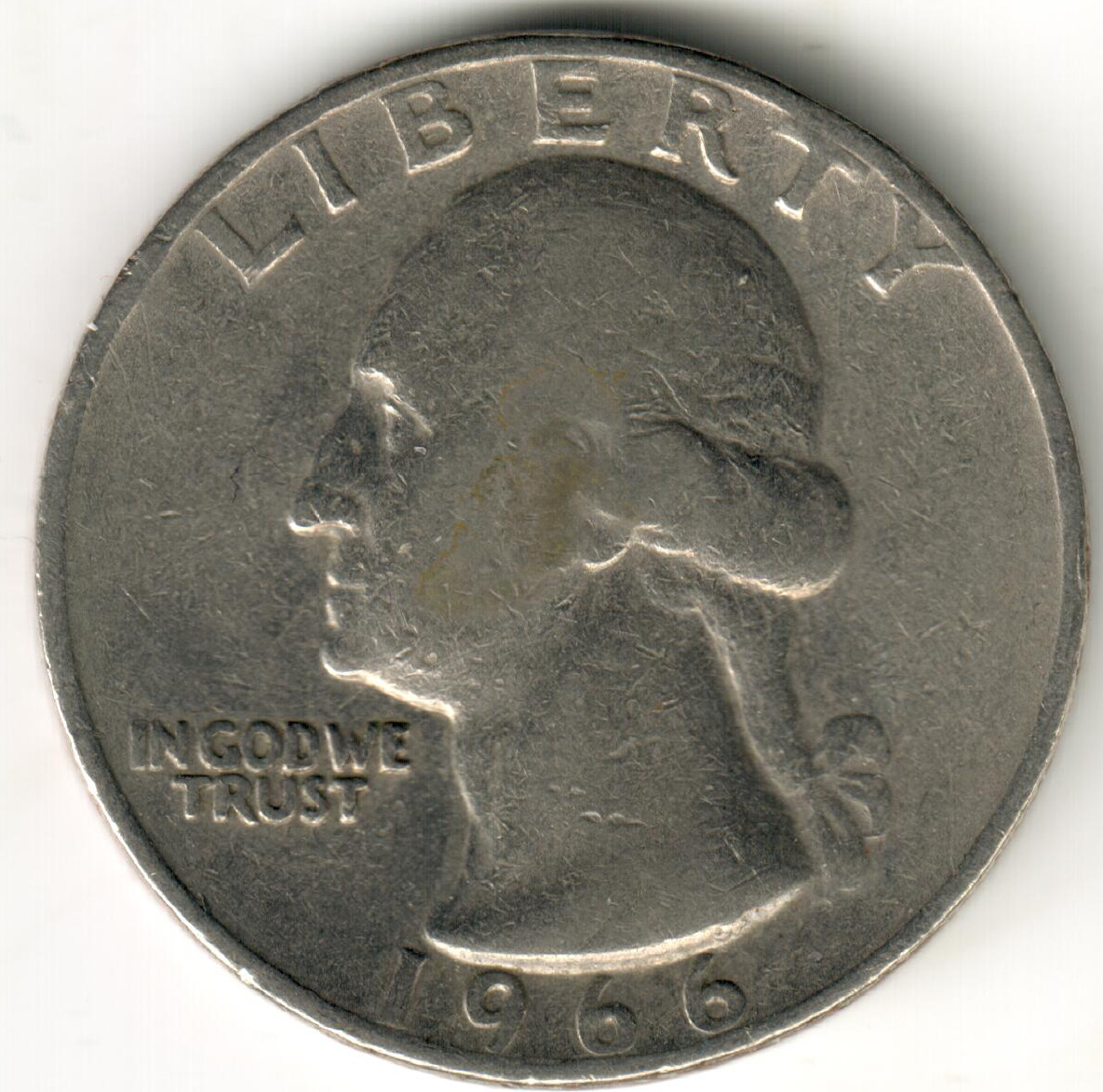 USA - 1966 - Heraldic Eagle Washington ¼ Dollar - #1058
